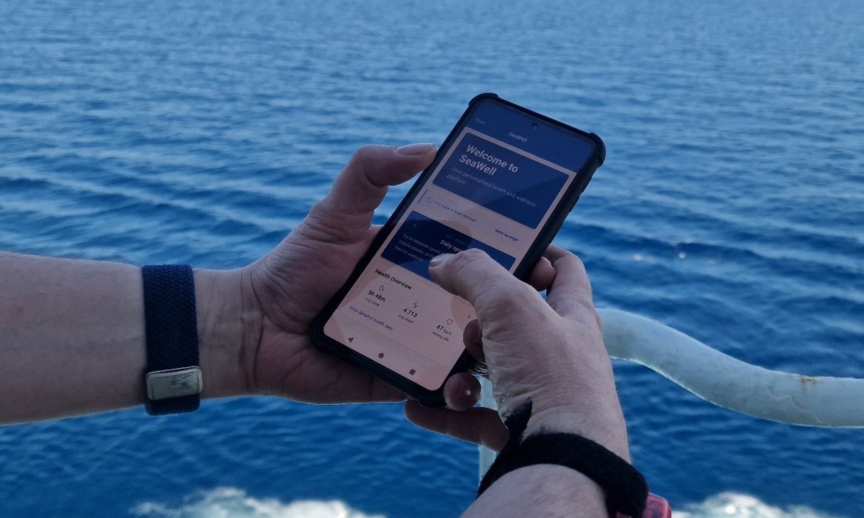 SeaWell-APP im Einsatz am Meer
